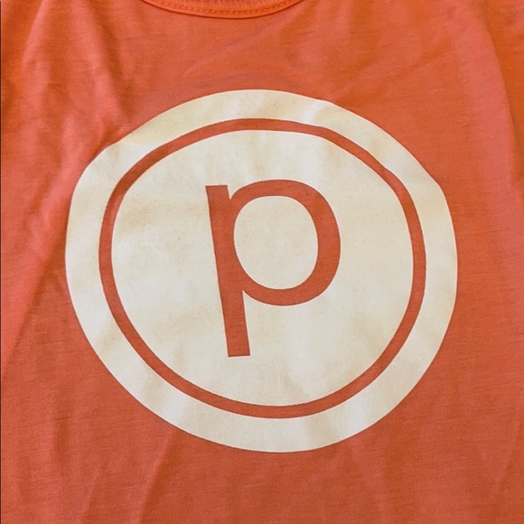 Pure Barre Flowy Tank Coral Color - Picture 2 of 3